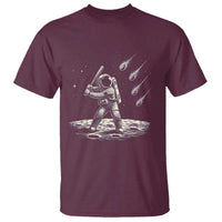Funny Astronaut Smashing Meteors In Space T Shirt Astronomy Lover Gift