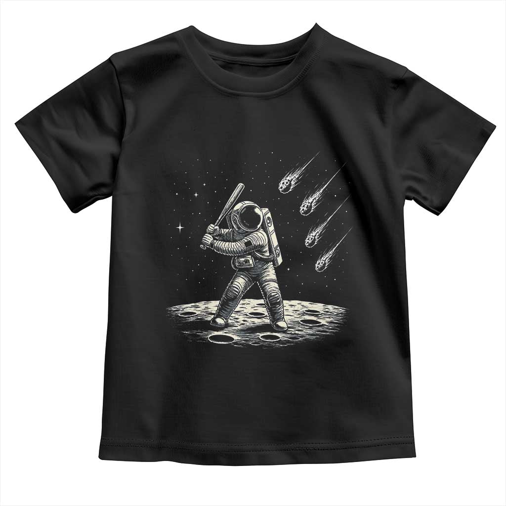 Funny Astronaut Smashing Meteors In Space Toddler T Shirt Astronomy Lover Gift