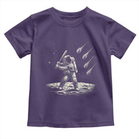 Funny Astronaut Smashing Meteors In Space Toddler T Shirt Astronomy Lover Gift