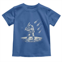 Funny Astronaut Smashing Meteors In Space Toddler T Shirt Astronomy Lover Gift