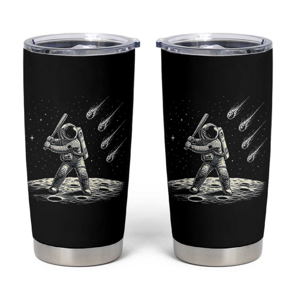Funny Astronaut Smashing Meteors In Space Tumbler Cup Astronomy Lover Gift