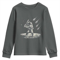 Funny Astronaut Smashing Meteors In Space Youth Sweatshirt Astronomy Lover Gift