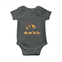 Funny Dino Chicken Nuggets Meteor Shower Baby Onesie Food Lover