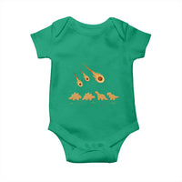 Funny Dino Chicken Nuggets Meteor Shower Baby Onesie Food Lover