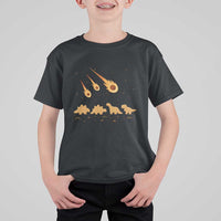 Funny Dino Chicken Nuggets Meteor Shower T Shirt For Kid Food Lover