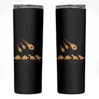 Funny Dino Chicken Nuggets Meteor Shower Skinny Tumbler Food Lover