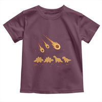 Funny Dino Chicken Nuggets Meteor Shower Toddler T Shirt Food Lover