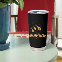 Funny Dino Chicken Nuggets Meteor Shower Tumbler Cup Food Lover