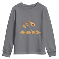 Funny Dino Chicken Nuggets Meteor Shower Youth Sweatshirt Food Lover
