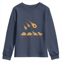 Funny Dino Chicken Nuggets Meteor Shower Youth Sweatshirt Food Lover
