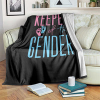 Funny Gender Reveal Party Throw Blanket Keeper Of The Gender