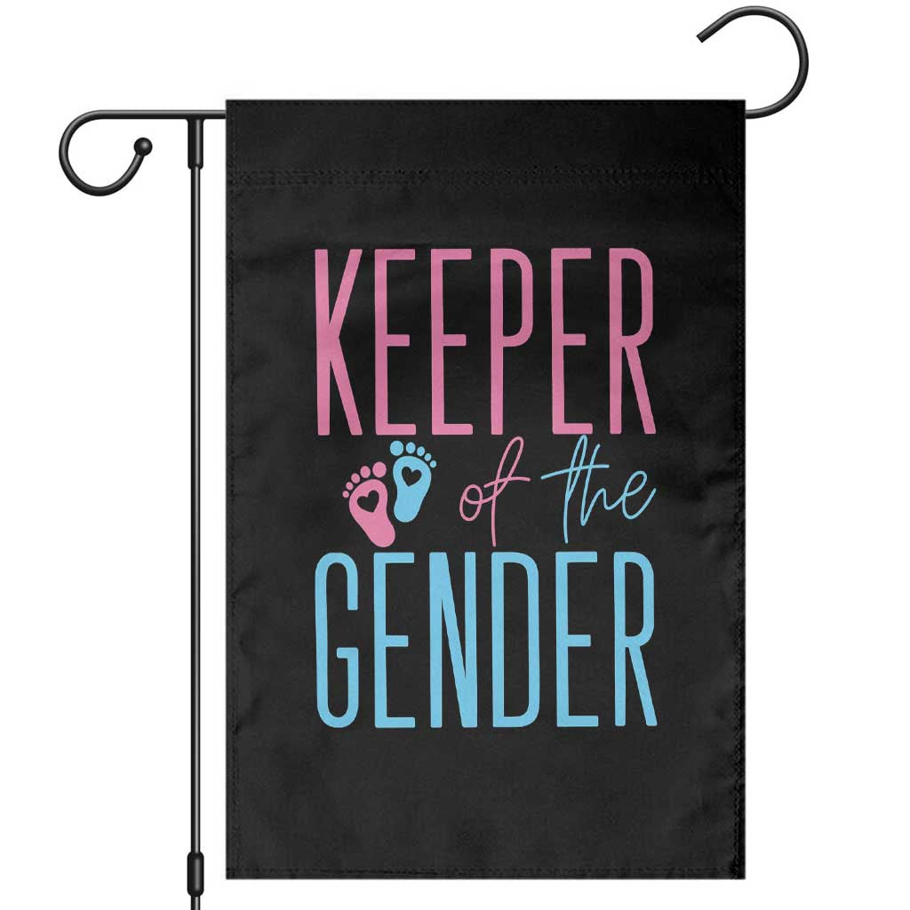 Funny Gender Reveal Party Garden Flag Keeper Of The Gender