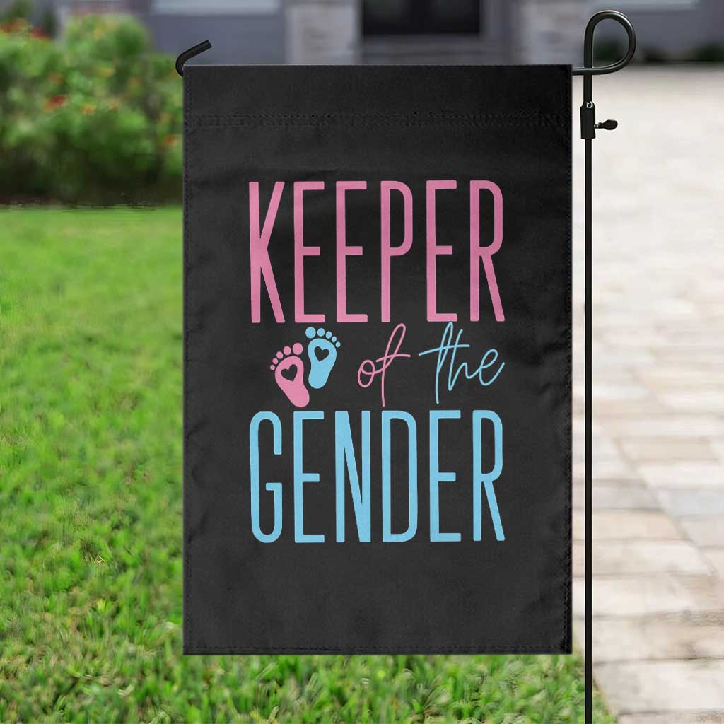 Funny Gender Reveal Party Garden Flag Keeper Of The Gender