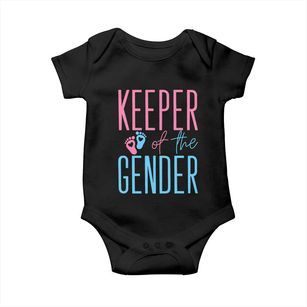 Funny Gender Reveal Party Baby Onesie Keeper Of The Gender