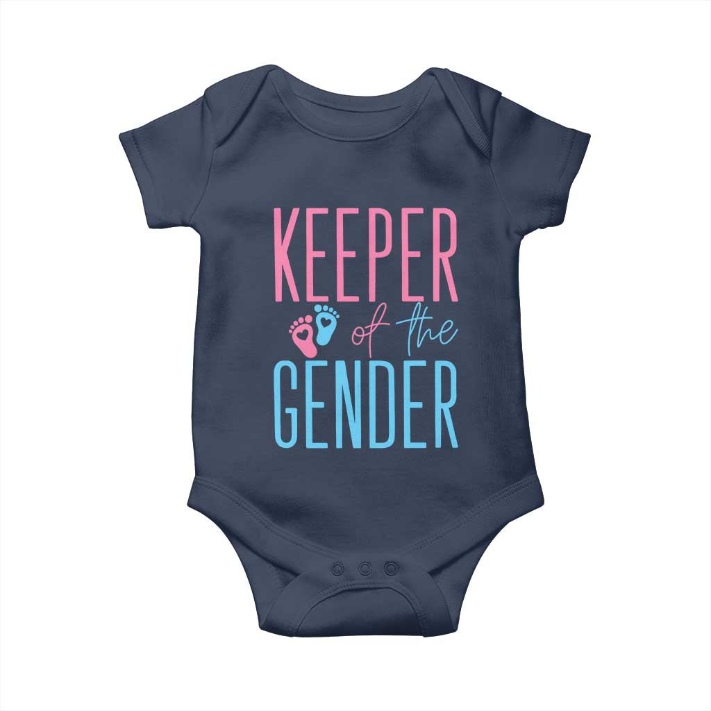 Funny Gender Reveal Party Baby Onesie Keeper Of The Gender