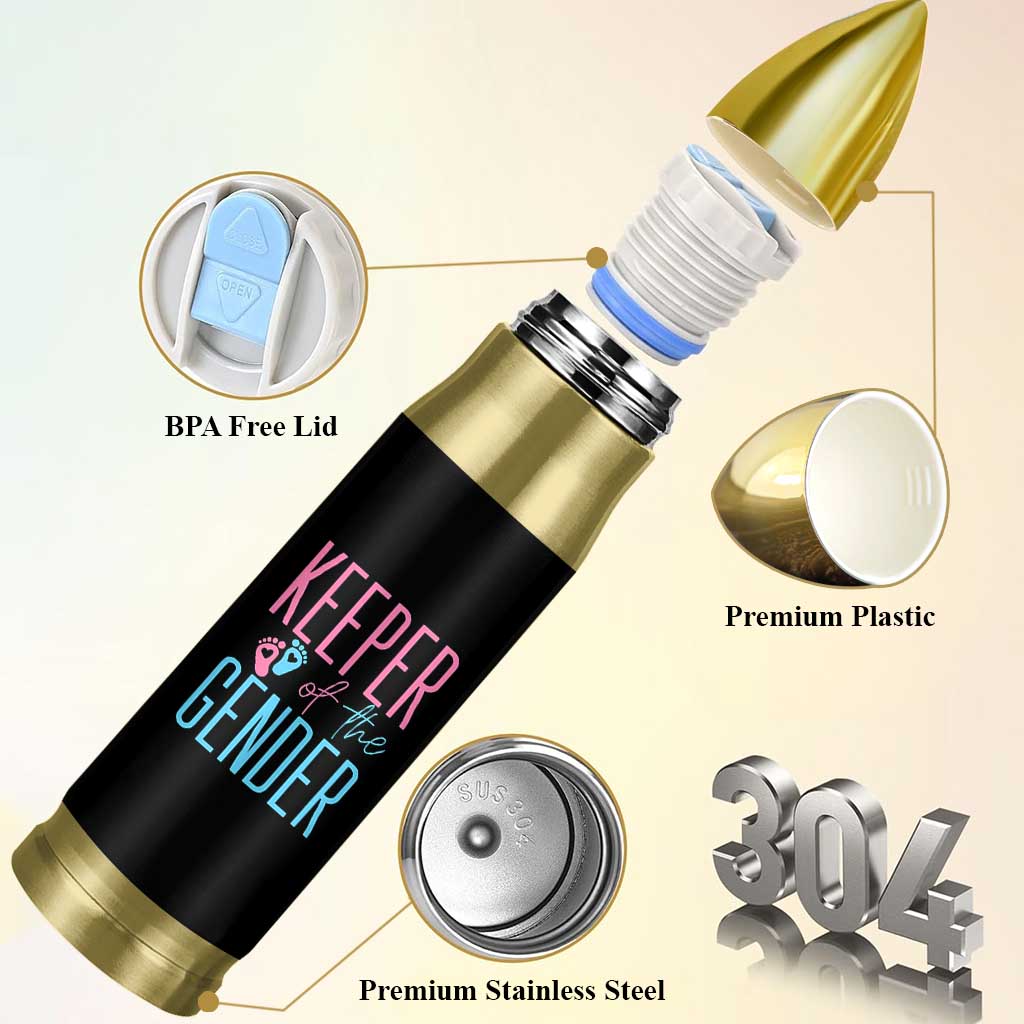 Funny Gender Reveal Party Bullet Tumbler Keeper Of The Gender