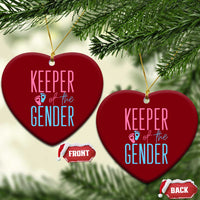 Funny Gender Reveal Party Ceramic Ornament Keeper Of The Gender