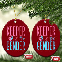 Funny Gender Reveal Party Ceramic Ornament Keeper Of The Gender
