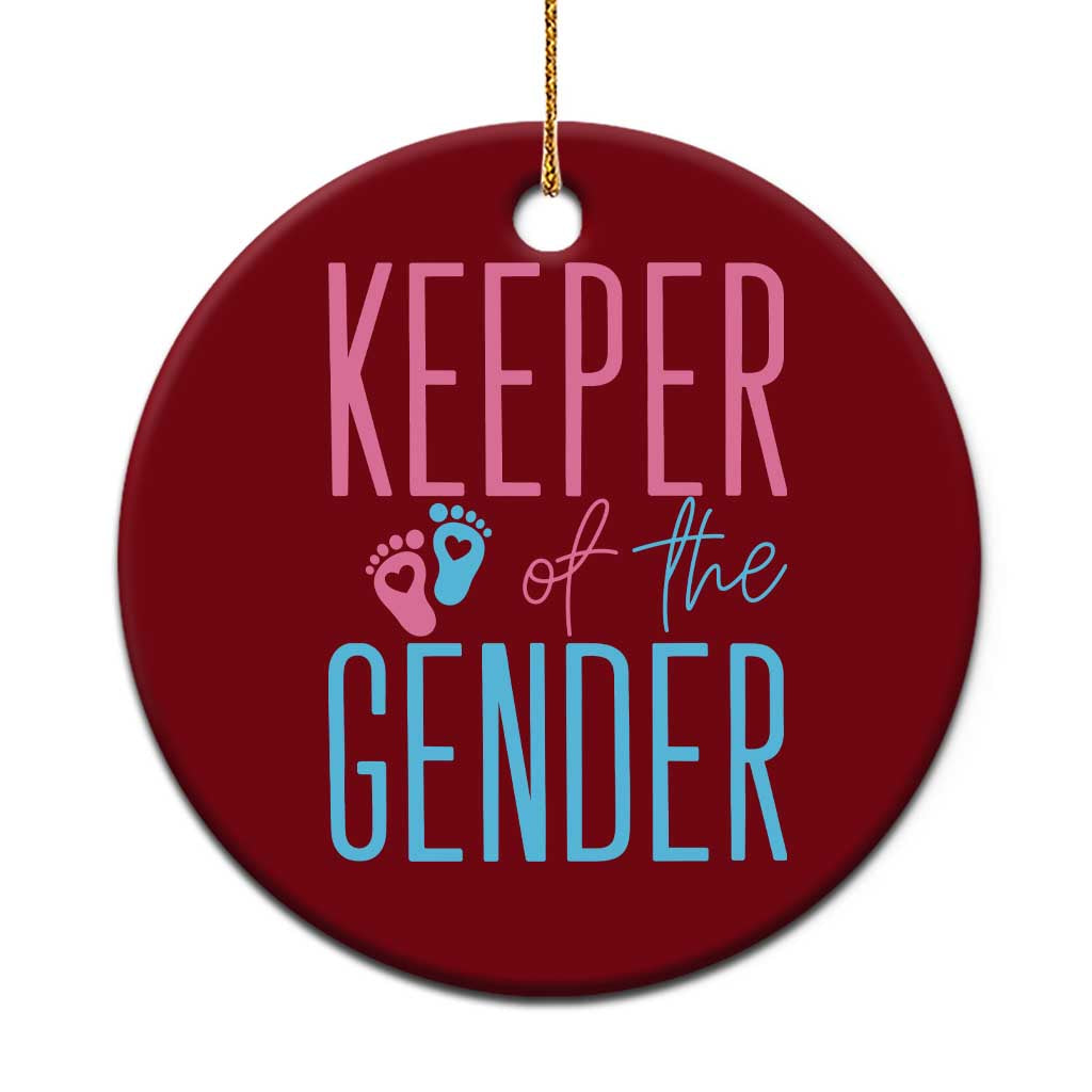 Funny Gender Reveal Party Ceramic Ornament Keeper Of The Gender
