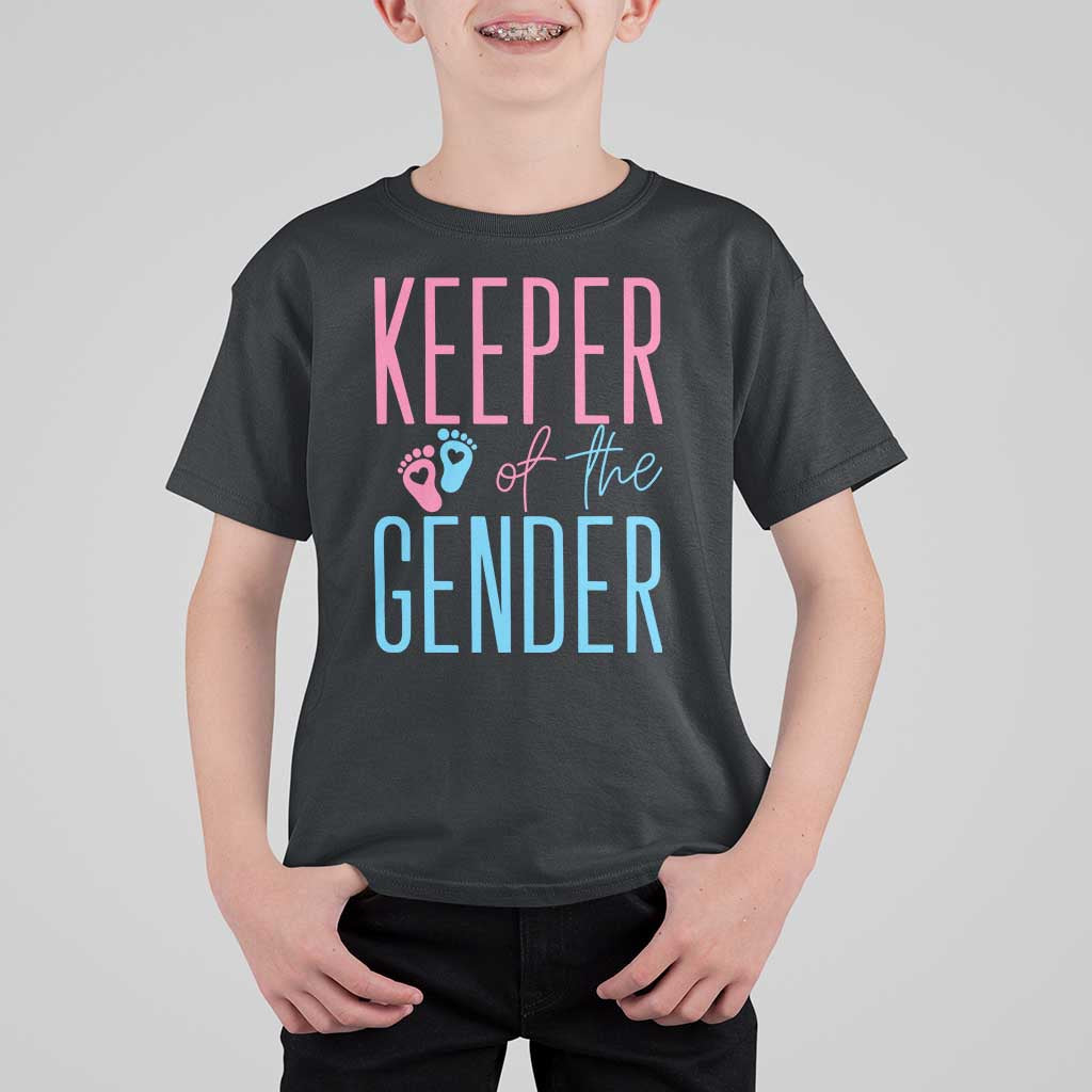 Funny Gender Reveal Party T Shirt For Kid Keeper Of The Gender