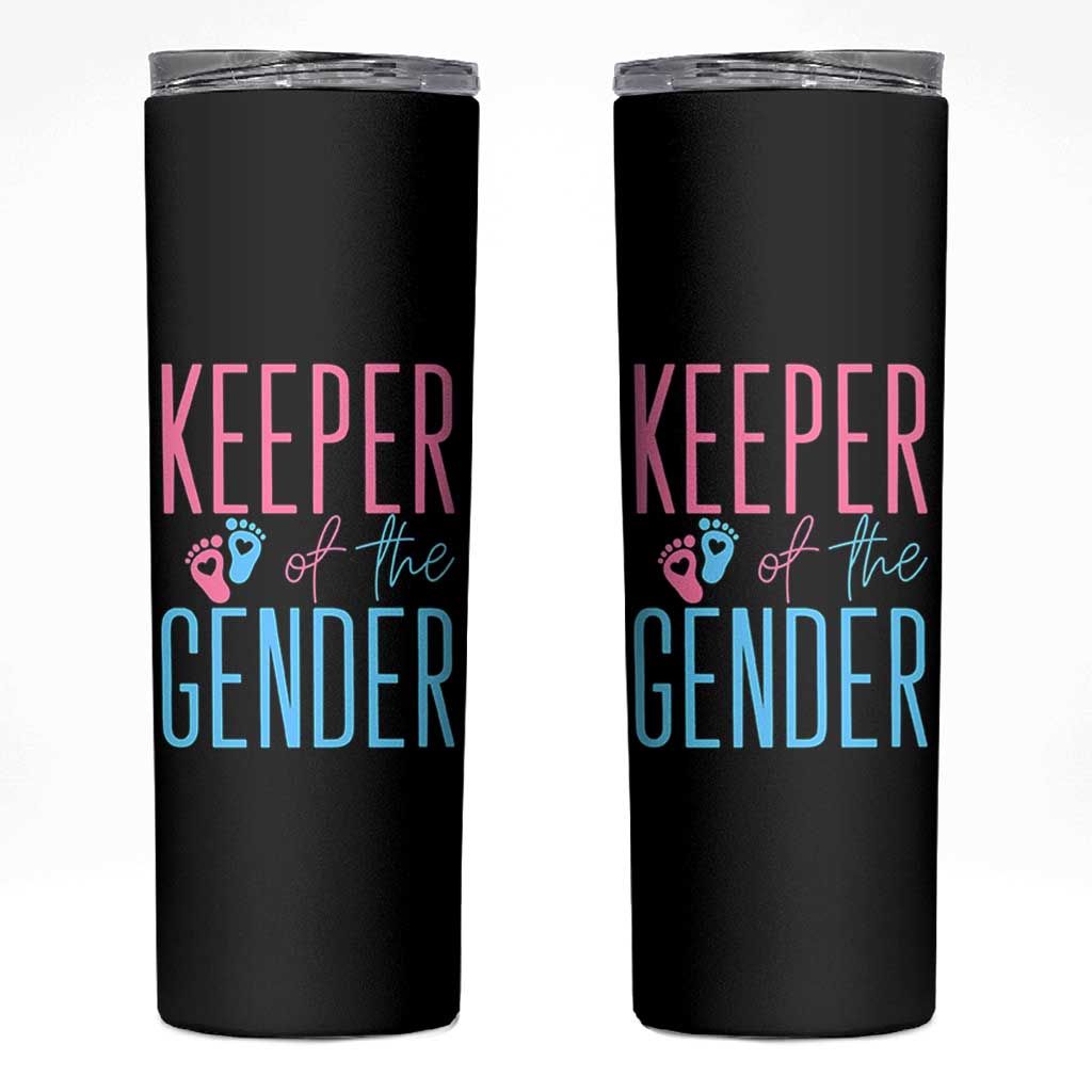 Funny Gender Reveal Party Skinny Tumbler Keeper Of The Gender