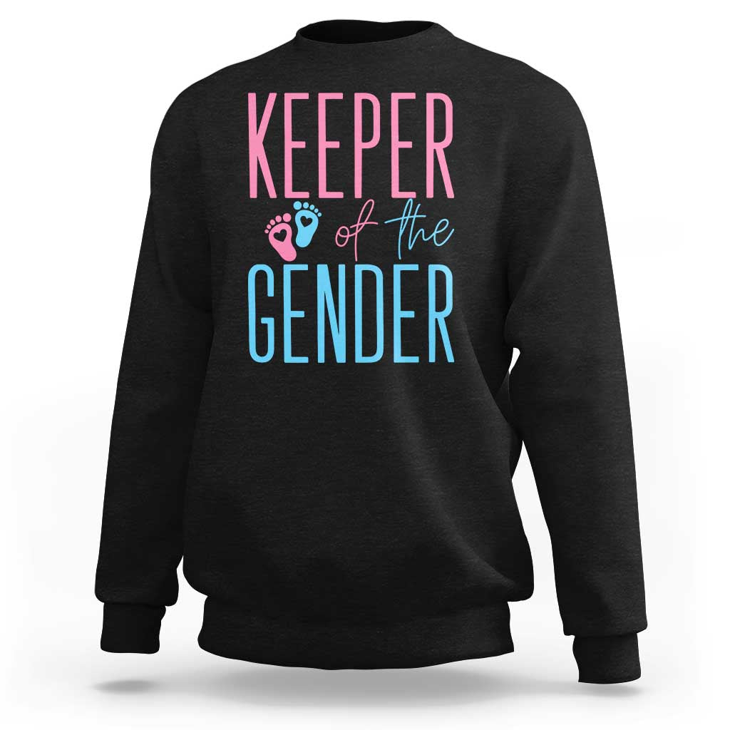 Funny Gender Reveal Party Sweatshirt Keeper Of The Gender