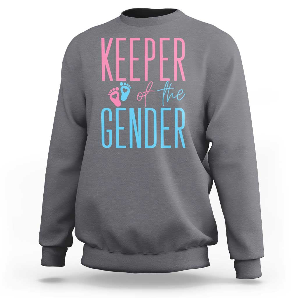 Funny Gender Reveal Party Sweatshirt Keeper Of The Gender