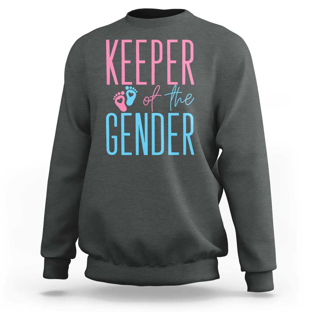 Funny Gender Reveal Party Sweatshirt Keeper Of The Gender