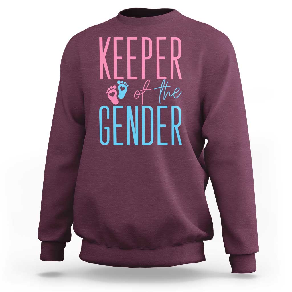 Funny Gender Reveal Party Sweatshirt Keeper Of The Gender