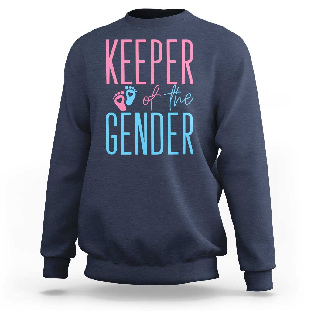 Funny Gender Reveal Party Sweatshirt Keeper Of The Gender