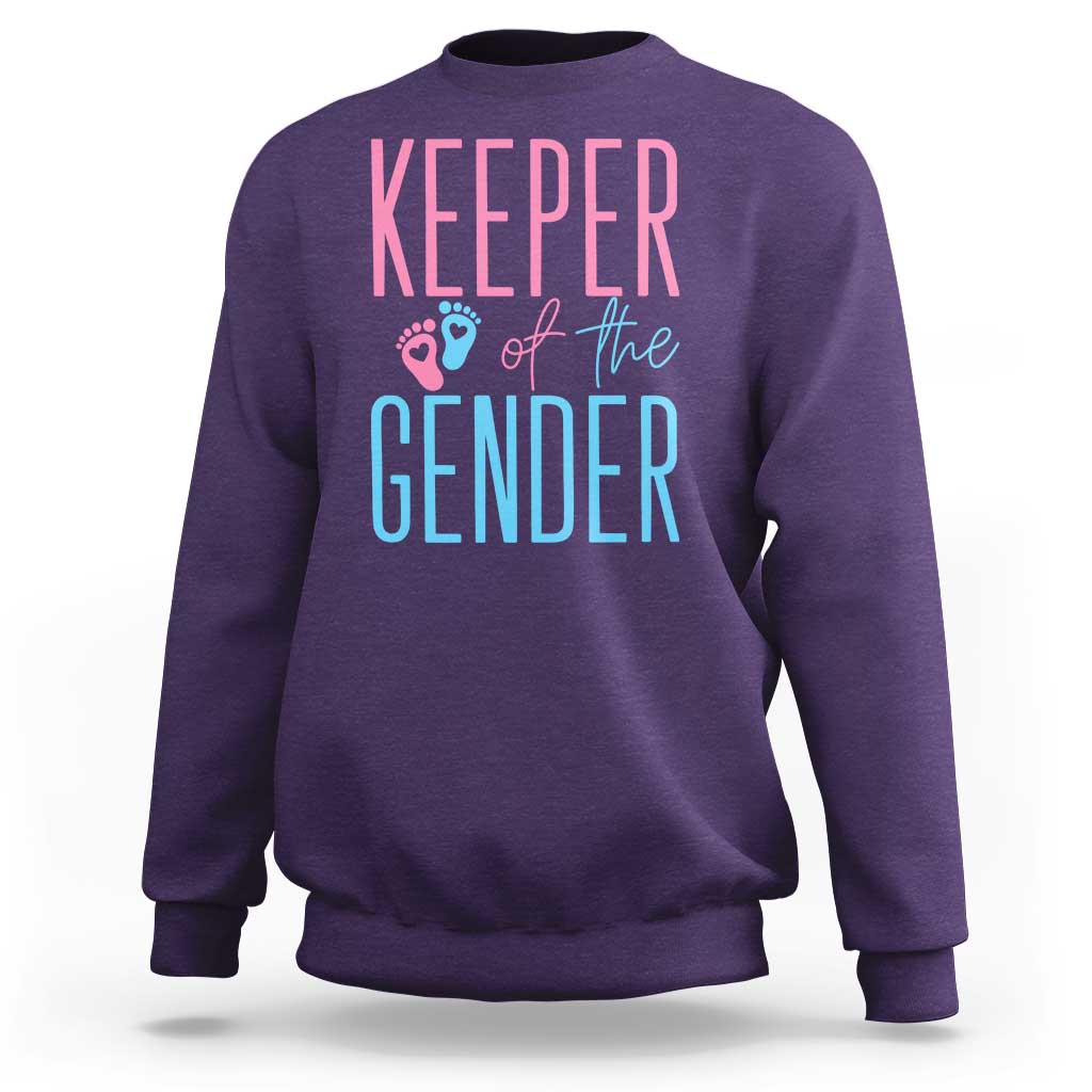 Funny Gender Reveal Party Sweatshirt Keeper Of The Gender