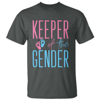 Funny Gender Reveal Party T Shirt Keeper Of The Gender
