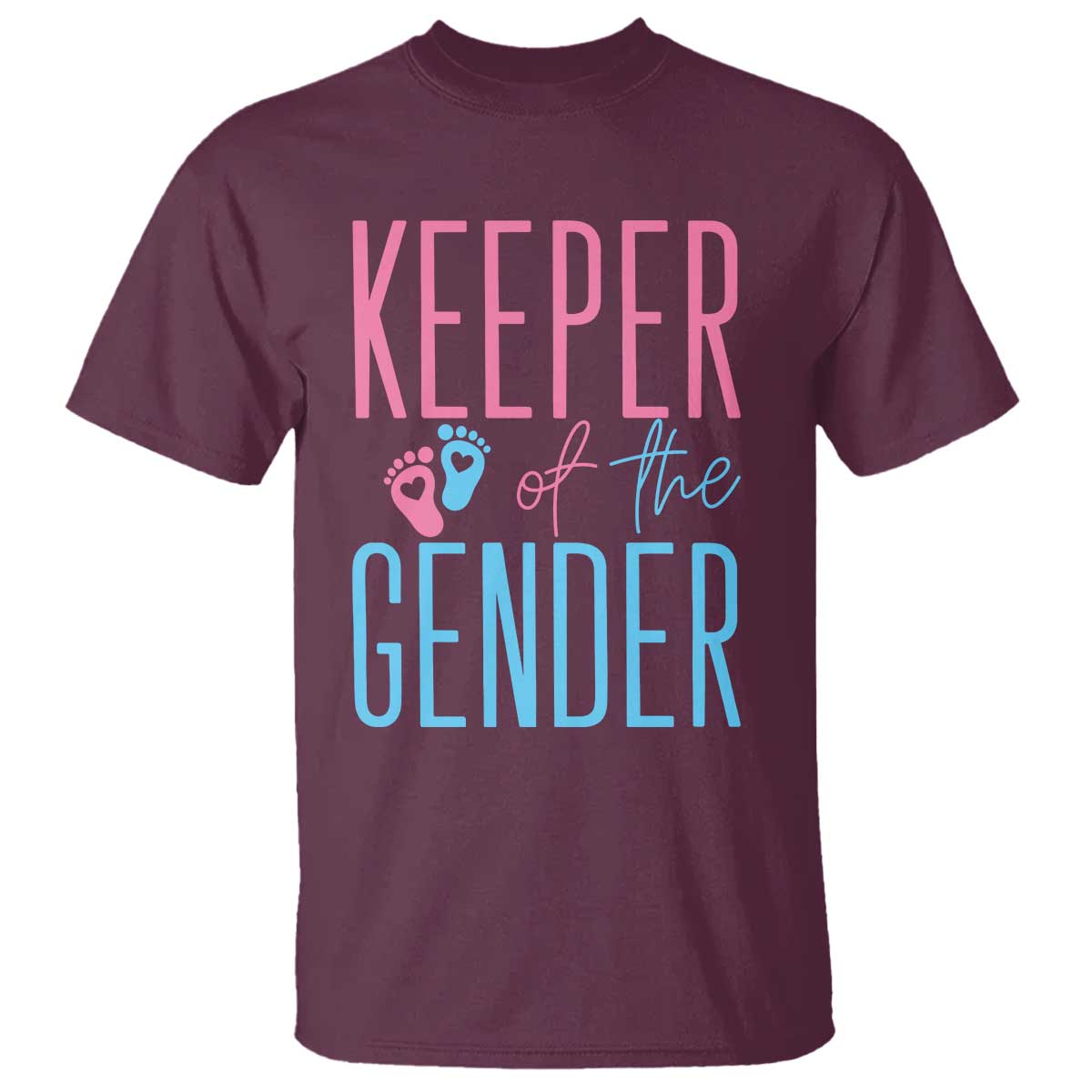 Funny Gender Reveal Party T Shirt Keeper Of The Gender
