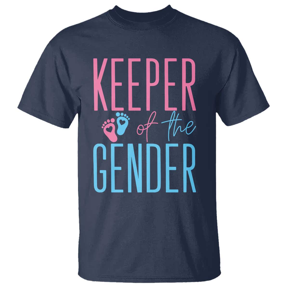 Funny Gender Reveal Party T Shirt Keeper Of The Gender