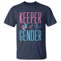 Funny Gender Reveal Party T Shirt Keeper Of The Gender