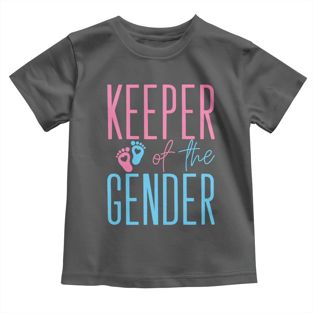 Funny Gender Reveal Party Toddler T Shirt Keeper Of The Gender