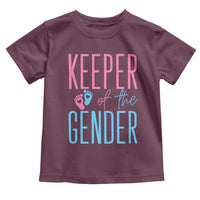Funny Gender Reveal Party Toddler T Shirt Keeper Of The Gender