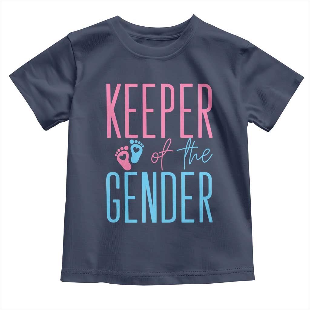 Funny Gender Reveal Party Toddler T Shirt Keeper Of The Gender