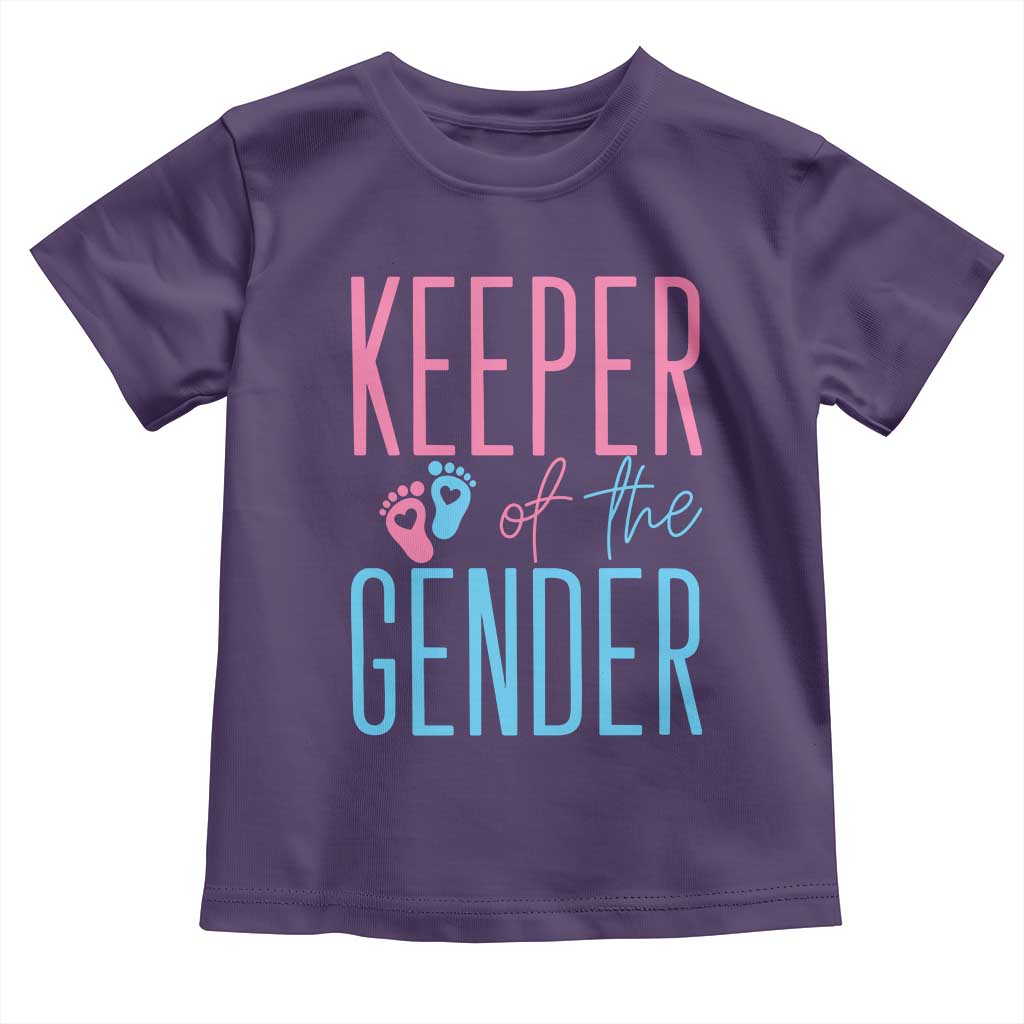 Funny Gender Reveal Party Toddler T Shirt Keeper Of The Gender