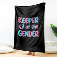 Funny Pregnancy Announcement Throw Blanket Keeper Of The Gender
