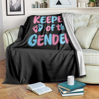 Funny Pregnancy Announcement Throw Blanket Keeper Of The Gender