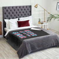 Funny Pregnancy Announcement Throw Blanket Keeper Of The Gender