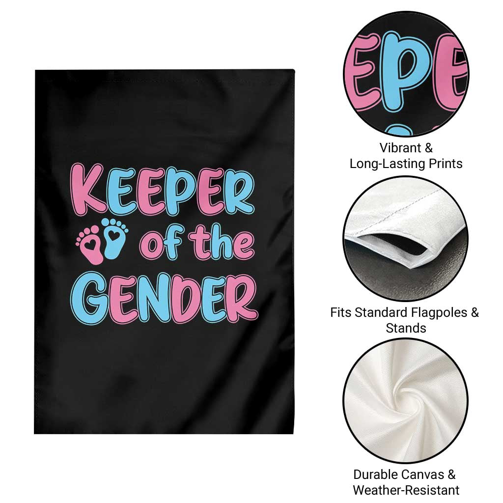 Funny Pregnancy Announcement Garden Flag Keeper Of The Gender