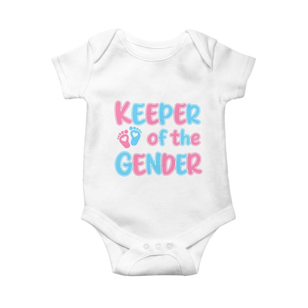 Funny Pregnancy Announcement Baby Onesie Keeper Of The Gender
