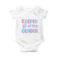Funny Pregnancy Announcement Baby Onesie Keeper Of The Gender