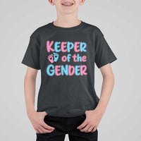 Funny Pregnancy Announcement T Shirt For Kid Keeper Of The Gender