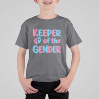 Funny Pregnancy Announcement T Shirt For Kid Keeper Of The Gender