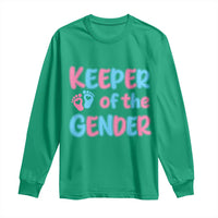Funny Pregnancy Announcement Long Sleeve Shirt Keeper Of The Gender
