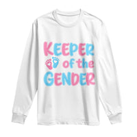 Funny Pregnancy Announcement Long Sleeve Shirt Keeper Of The Gender