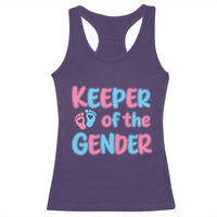 Funny Pregnancy Announcement Racerback Tank Top Keeper Of The Gender